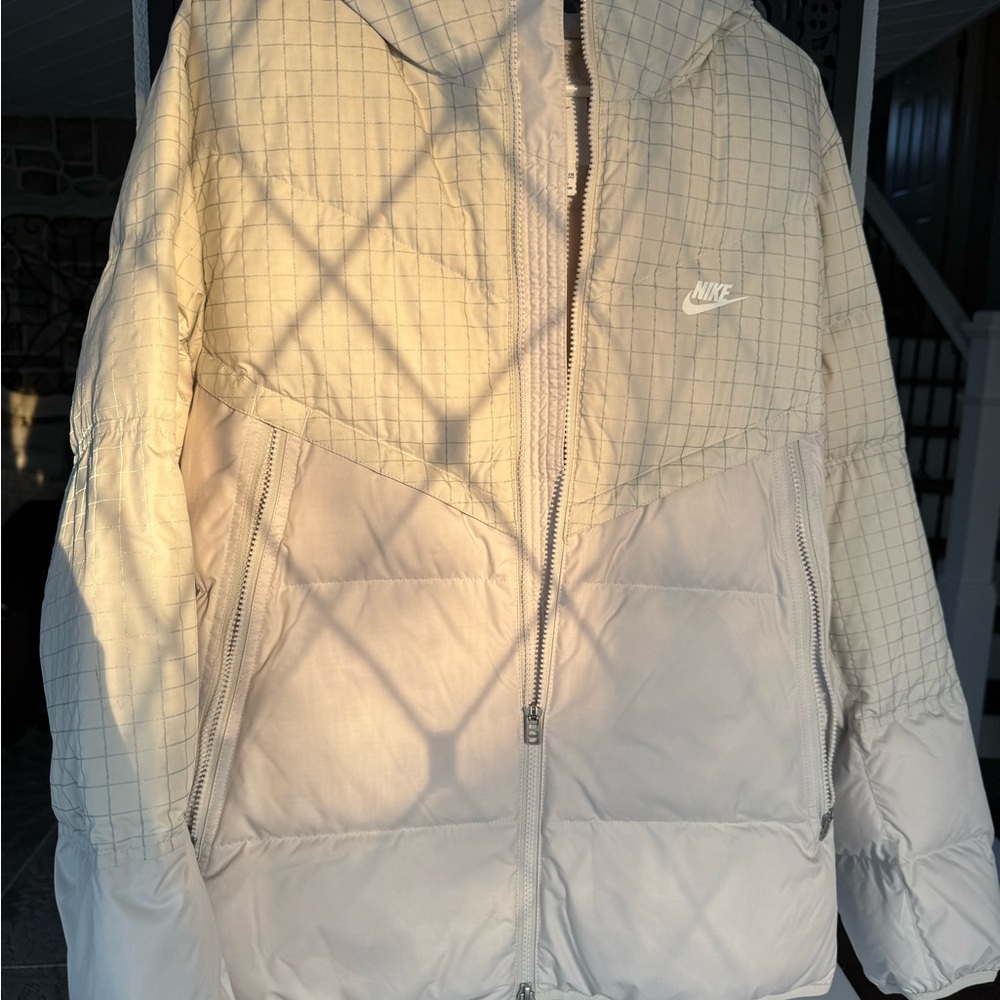 Nike Women's Light Beige Puffer Jacket